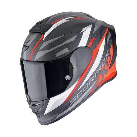 SCORPION Hjälm EXO-R1 EVO AIR CARBON AIR RUNNER Mattsvart-Röd SCORPION Hjälm EXO-R1 EVO AIR CARBON AIR RUNNER Mattsvart-Röd